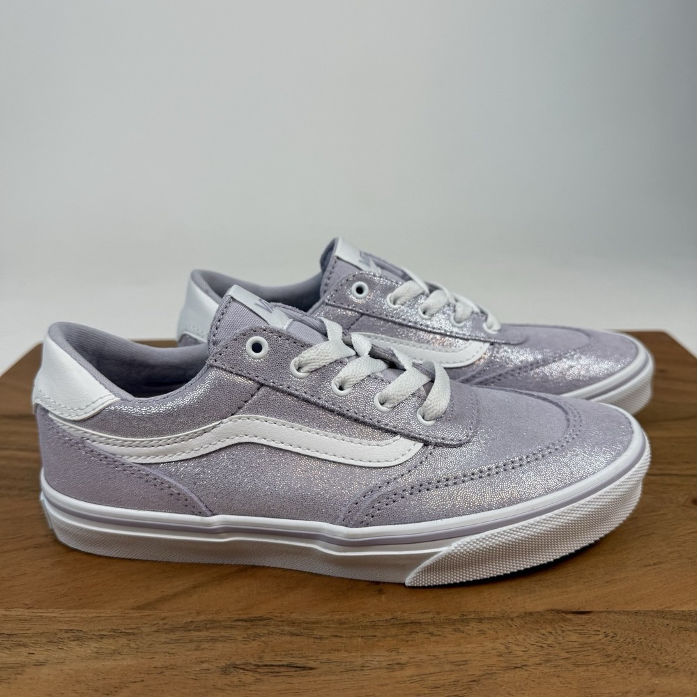 New NWOB Big Kids Vans Brooklyn Ls Suede Skateboarding Sneakers Shoes 4 Y